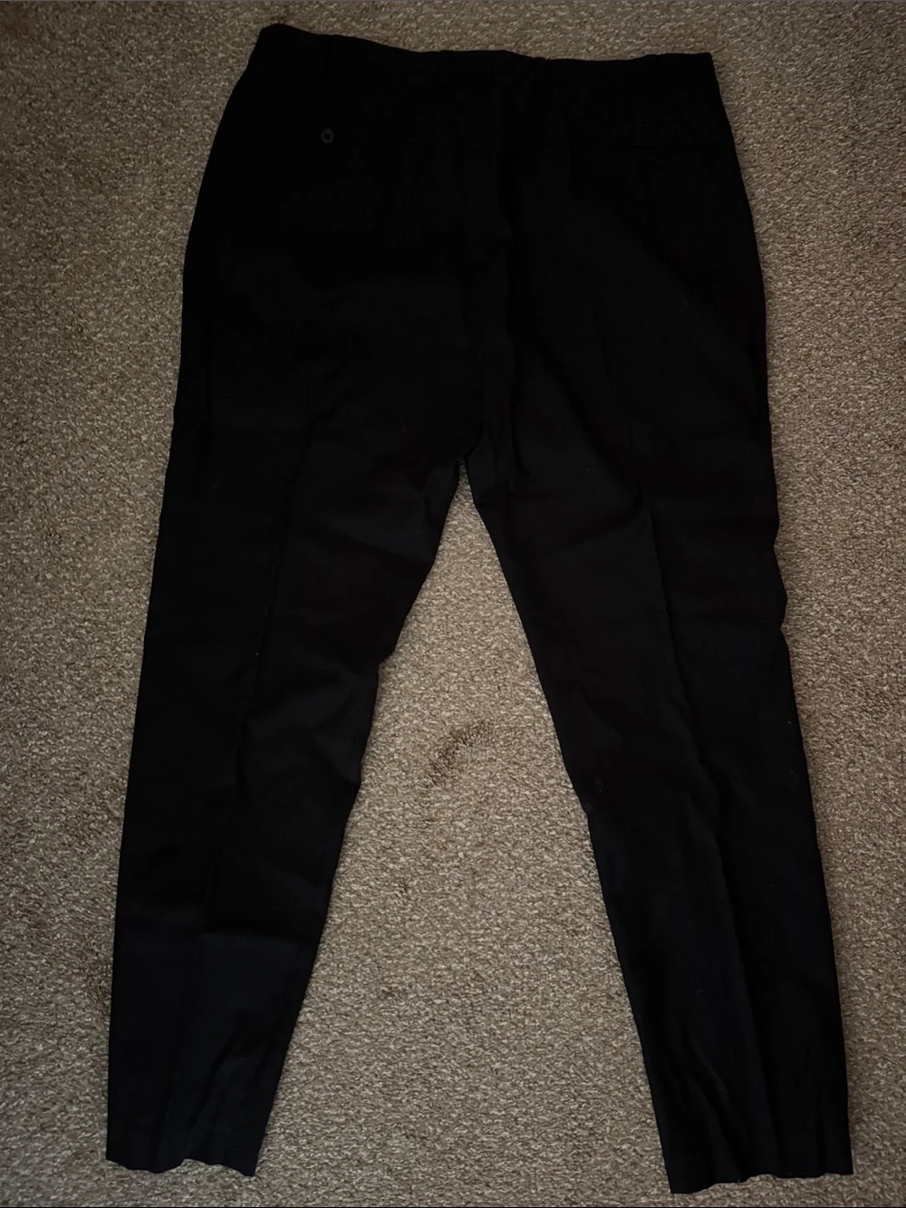 Calvin Klein Black Men's Two-Button Suit Jacket with Blue Tie